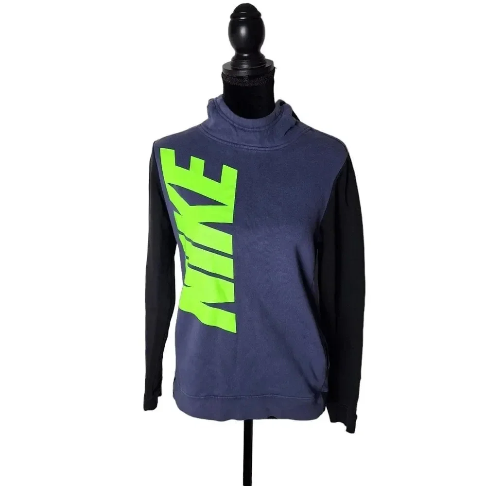 Nike Big Boys Sz XL Big Graphic Logo Pullover Fleece Lined Hoodie Pocket